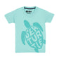 Kids Printed round neck sea turtle t-shirt