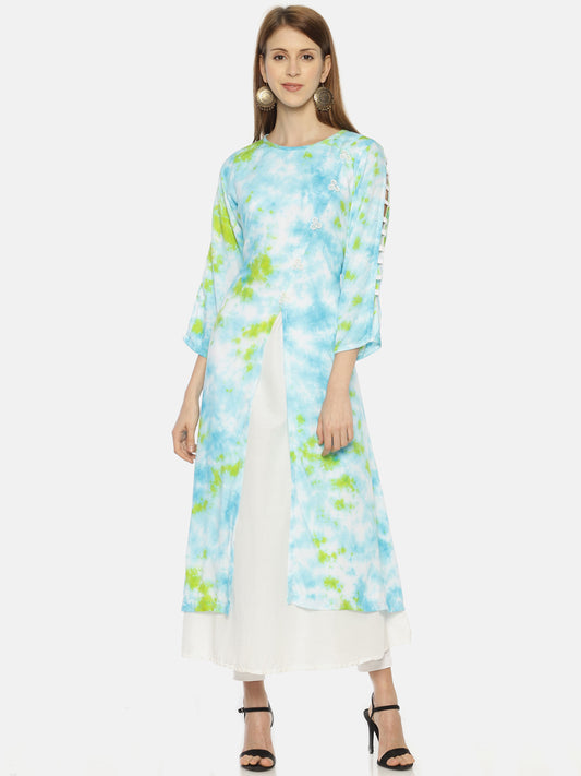 RESHA printed straight long kurta