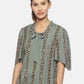 SAHORA Women grey striped Top