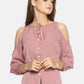 SAHORA Women mauve solid Top