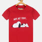 Kids Printed round neck red tshirt
