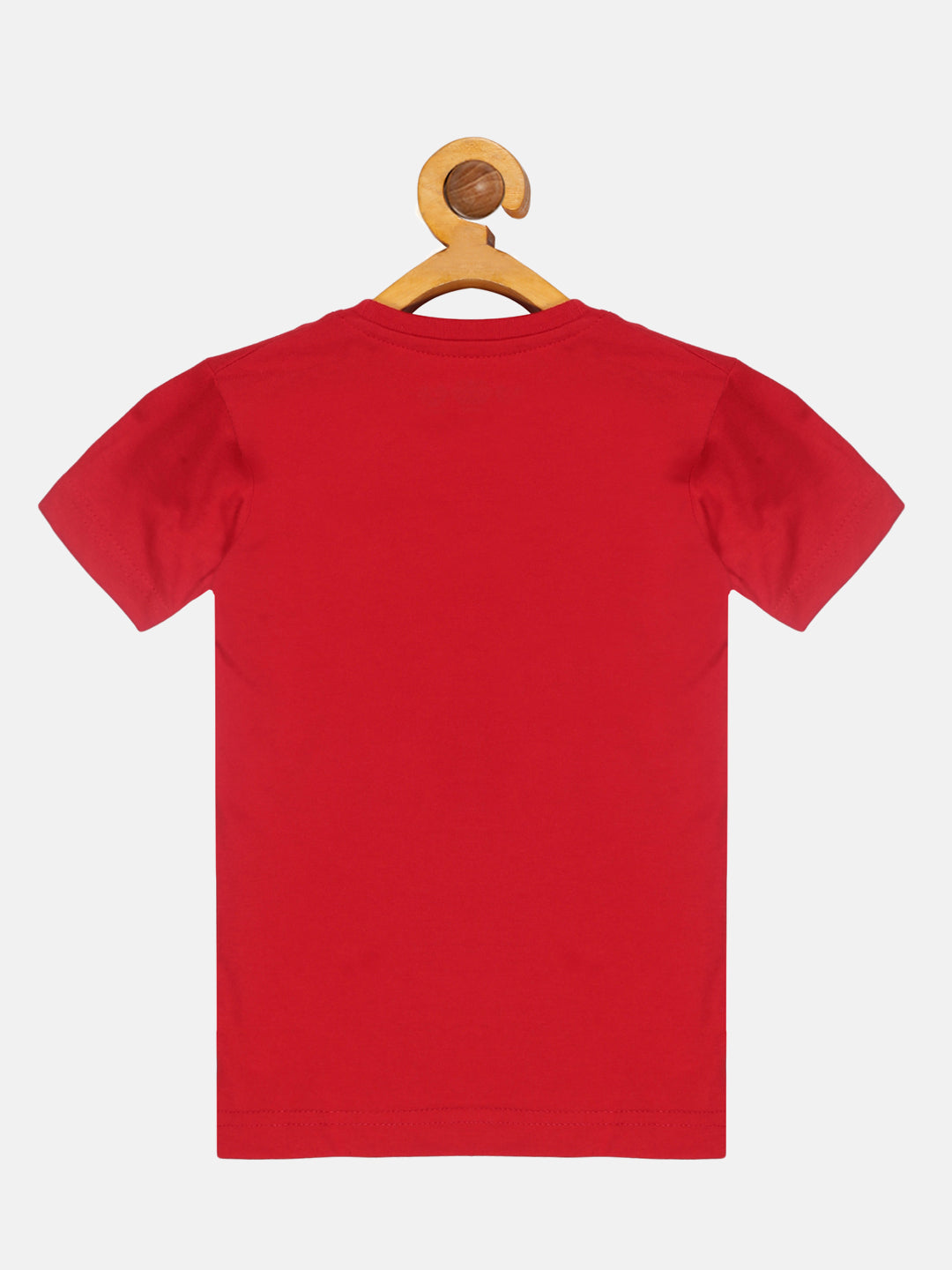 Kids Printed round neck red tshirt