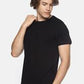 Men's solid cotton round neck T-shirt