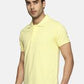 Men's Plain lemon yellow Polo T-shirt