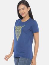 Women's Printed T-shirt (Owl)