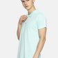 Men's Plain Seagreen tipping Polo T-shirt