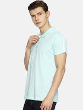 Men's Plain Seagreen tipping Polo T-shirt