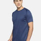 Men's solid cotton round neck T-shirt