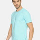 Men's solid cotton round neck T-shirt