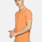 Men's Plain peach tipping Polo T-shirt