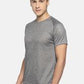 Men's solid cotton round neck T-shirt