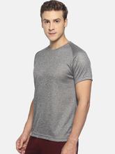 Men's solid cotton round neck T-shirt