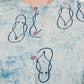 RESHA Women blue dyed indigo blockprint shirt