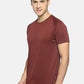 Men's solid cotton round neck T-shirt