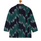 PAROKSH Boys Blue Dyed Flared Sleeves Shadow Work Khadi Handloom Kurta