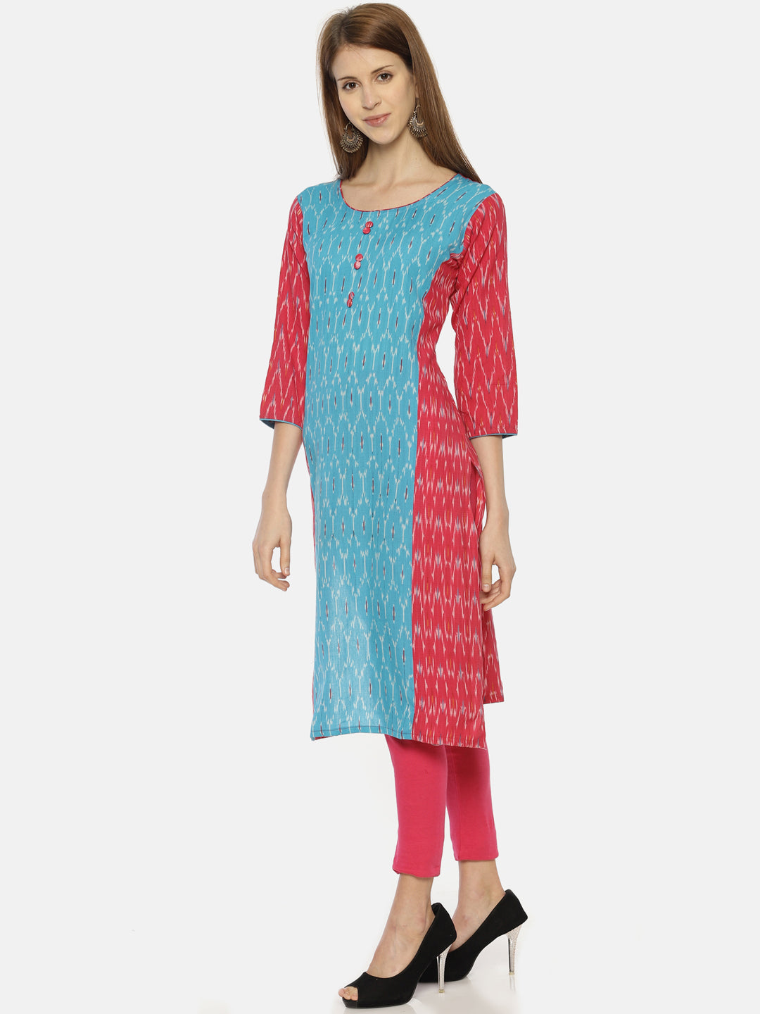 RESHA printed straight long kurta