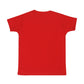 Kids Printed round neck Red t-shirt