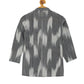 PAROKSH Boys Grey Printed Khadi Handloom Kurta