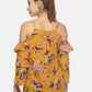 SAHORA Women printed cold shoulder Top