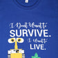 Kids Printed round neck Blue t-shirt