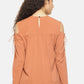 SAHORA Women solid cold shoulder Top