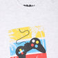 Kids Printed round neck white t-shirt
