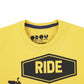 Kids Printed round neck Yellow t-shirt