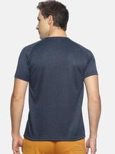 Men's solid cotton round neck T-shirt