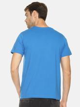 Men's solid cotton round neck T-shirt