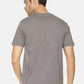 Men's solid cotton round neck T-shirt