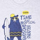 Kids Printed round neck Grey t-shirt