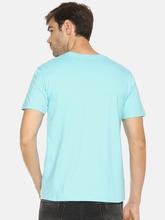 Men's solid cotton round neck T-shirt