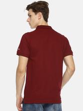 Men's Plain Maroon Polo T-shirt