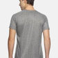 Men's solid cotton round neck T-shirt