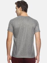 Men's solid cotton round neck T-shirt