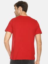 Men's solid cotton round neck T-shirt