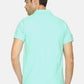 Men's Plain coral green Polo T-shirt