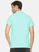 Men's Plain coral green Polo T-shirt