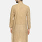 PAROKSH Men textured beige cotton Straight Kurta