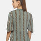SAHORA Women grey striped Top
