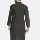 PAROKSH Men olive placket cotton Straight Kurta