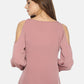 SAHORA Women mauve solid Top