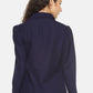 SAHORA Women blue belted solid collar shirt
