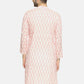 PAROKSH Men Pink woven Ikat handloom Straight Kurta