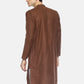 PAROKSH Men Solid Brown cotton Straight Kurta