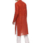 PAROKSH  Men Woven Design Pure Cotton Straight Kurta  (Red)
