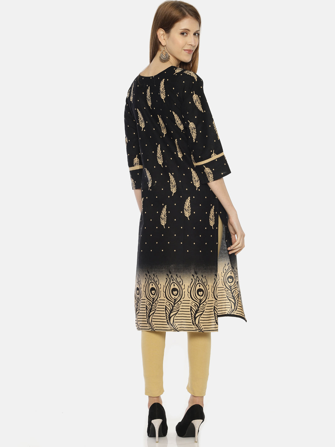 RESHA printed straight long kurta