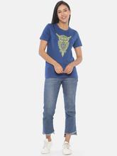 Women's Printed T-shirt (Owl)