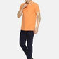 Men's Plain peach tipping Polo T-shirt