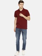 Men's Plain Maroon Polo T-shirt